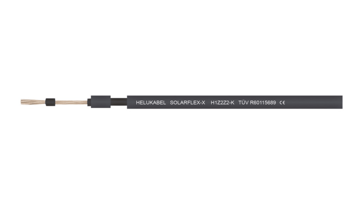 Cable para Aplicaciones Fotovoltaicas Helukabel 713532, área transversal 10 mm², -40 a + 120 °C, Negro, long. 100m