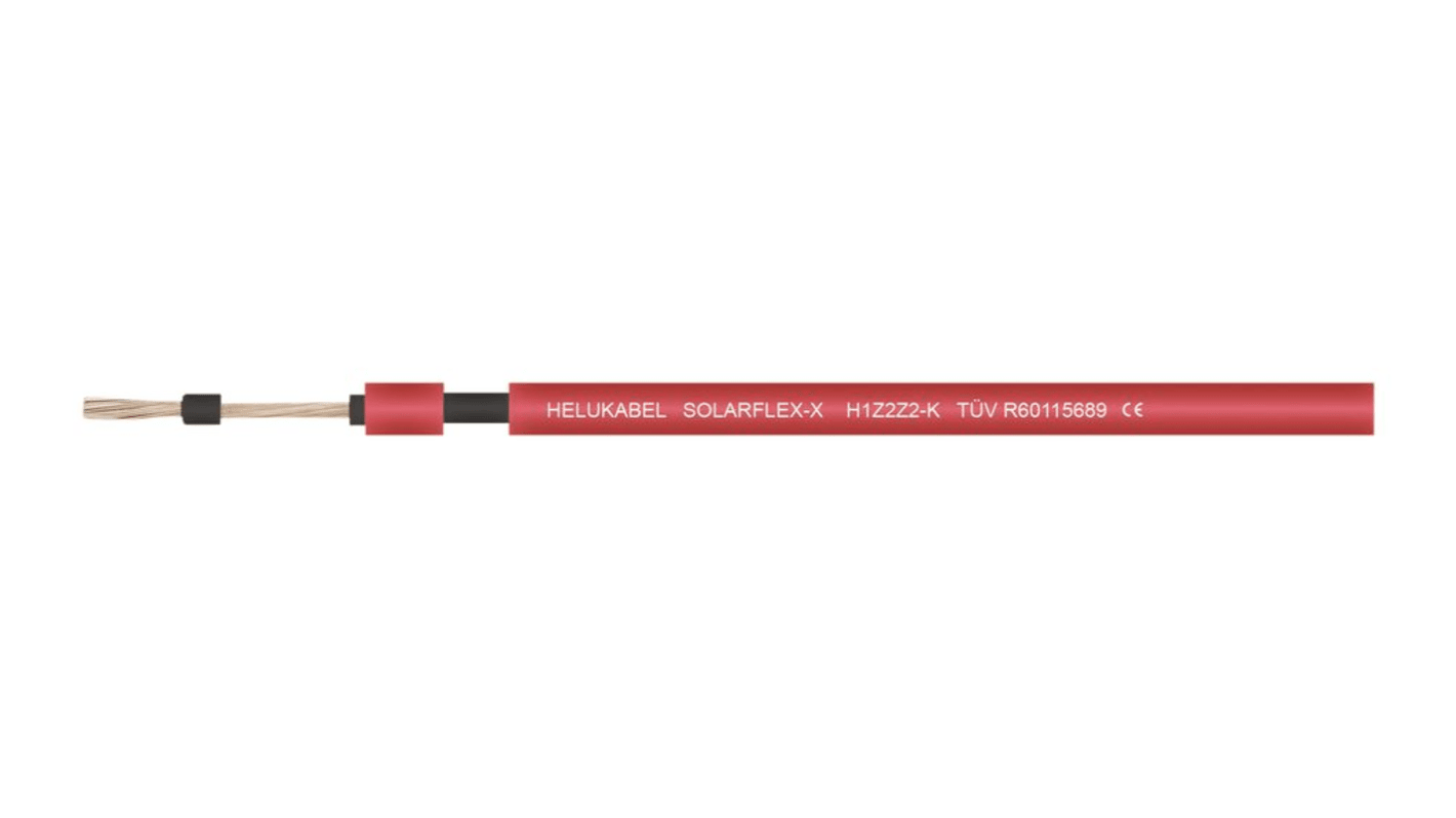 Helukabel Solar Cable 6 mm² CSA , -40 to + 120 °C 100m Red