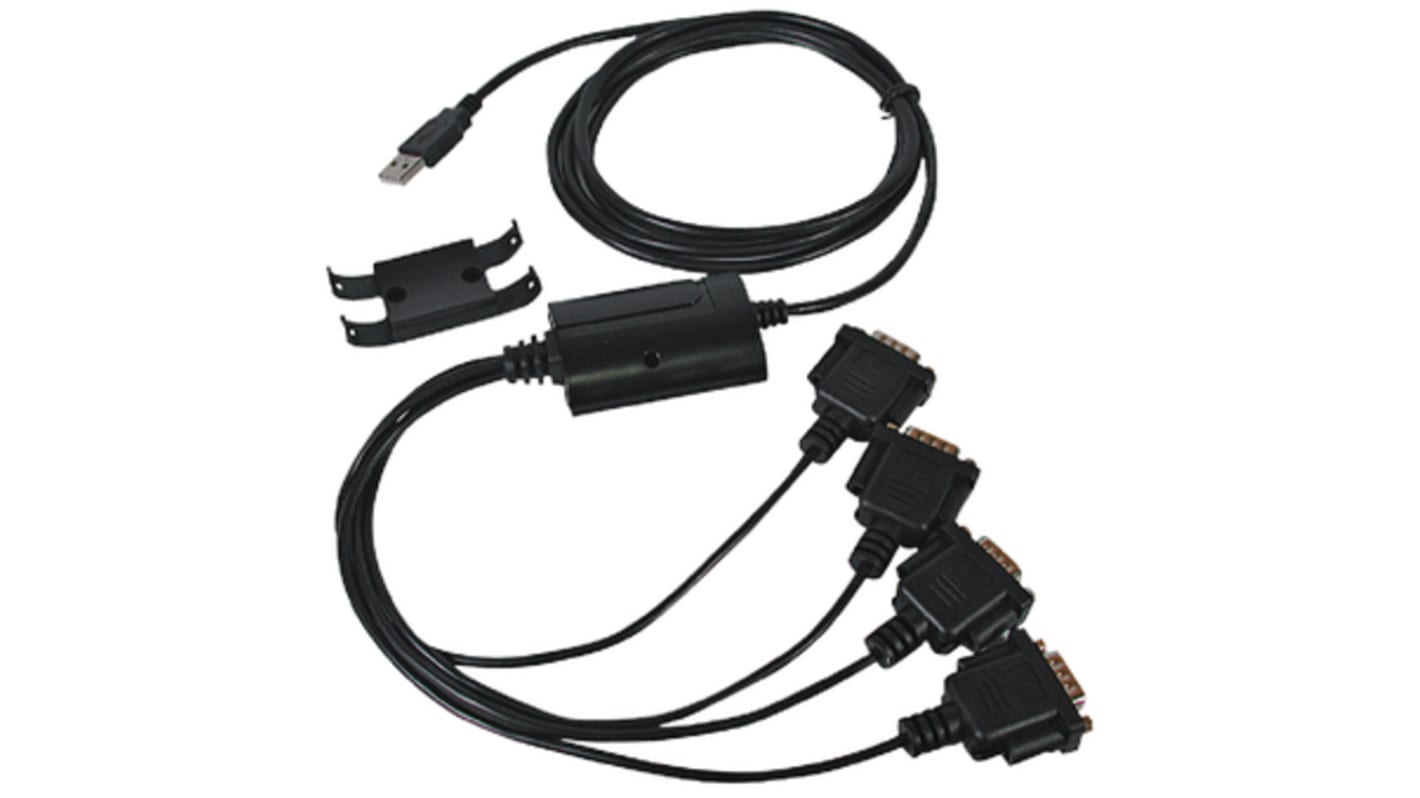 Exsys USB 2.0 USB A Male to DB 9-Pin Male Male USB Serial Cable Adapter