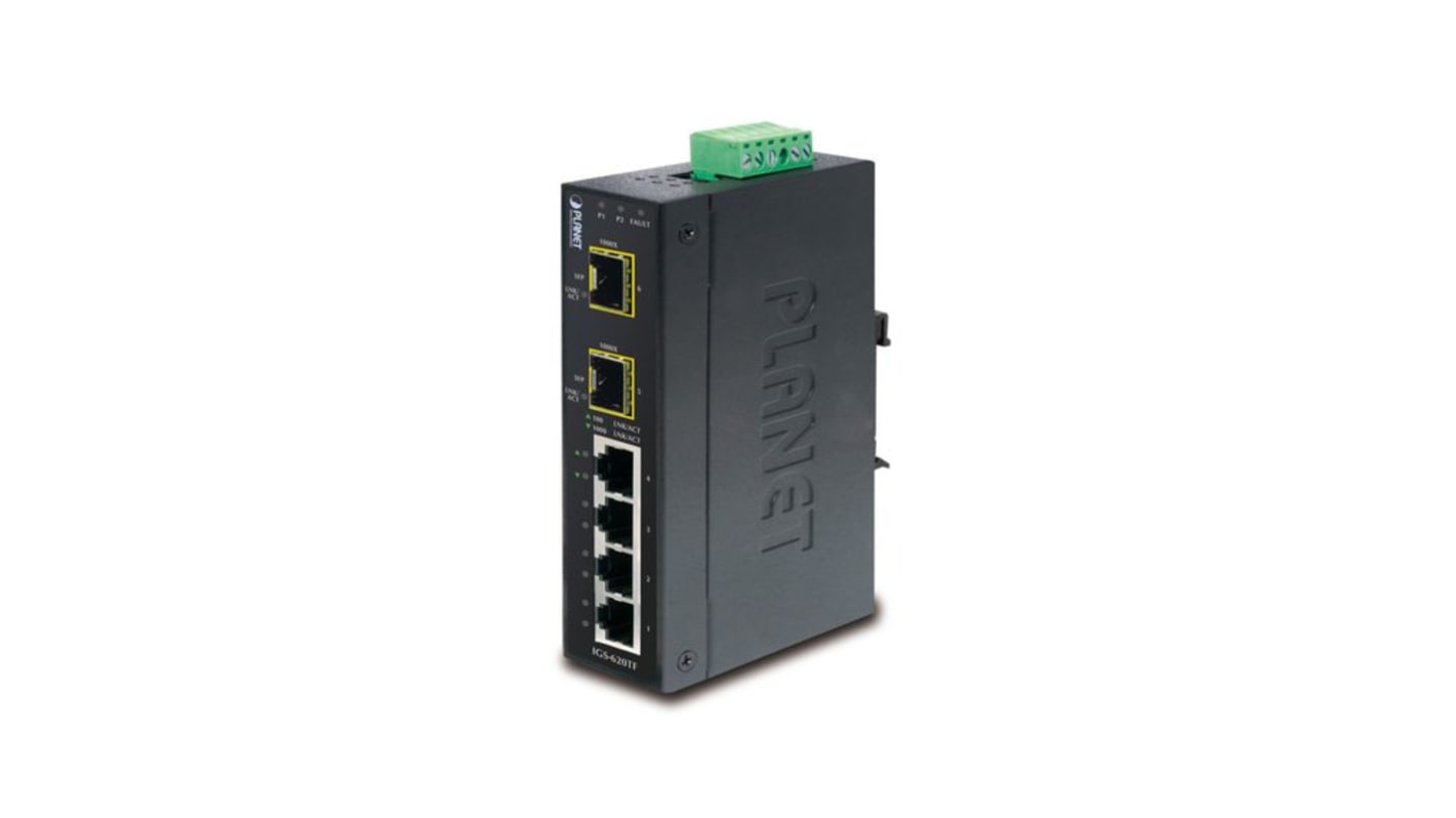 Commutateur Ethernet industriel Planet-Wattohm IGS-620TF, 6 ports