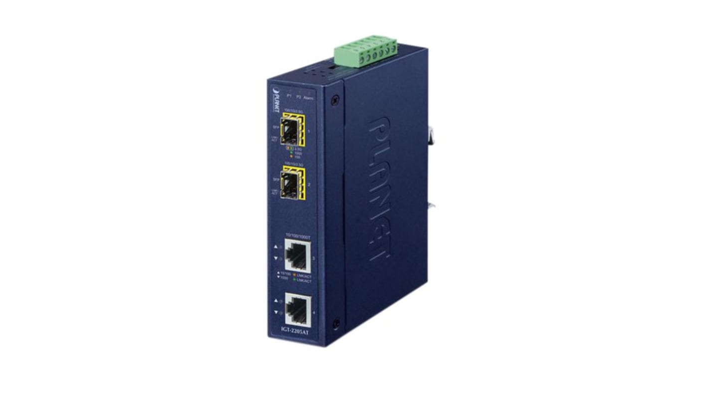 Planet-Wattohm Ethernet-Medienkonverter 80km, Anschluss: SFP