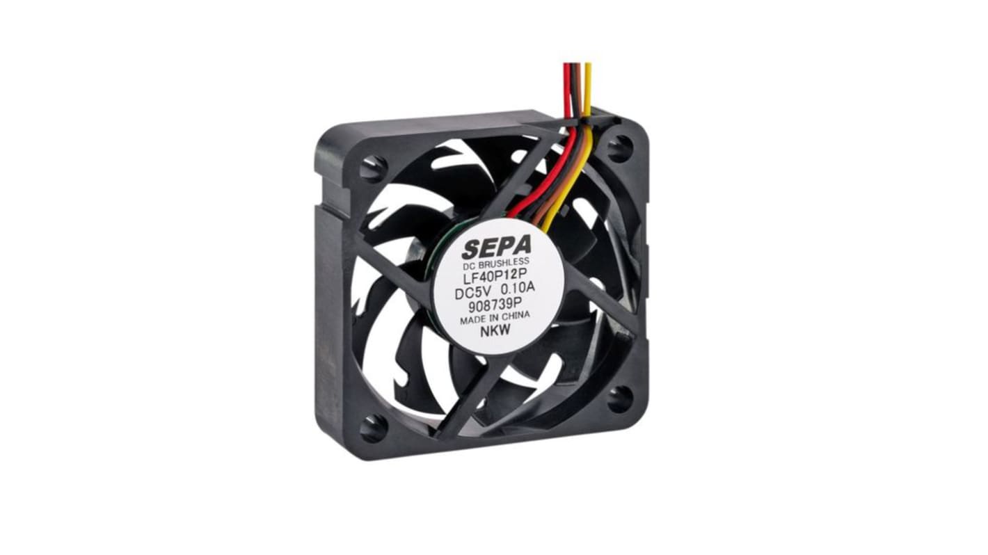 Ventilador Axial Sepa de 40 x 40 x 10mm, 5 V dc, caudal 13.8m³/h