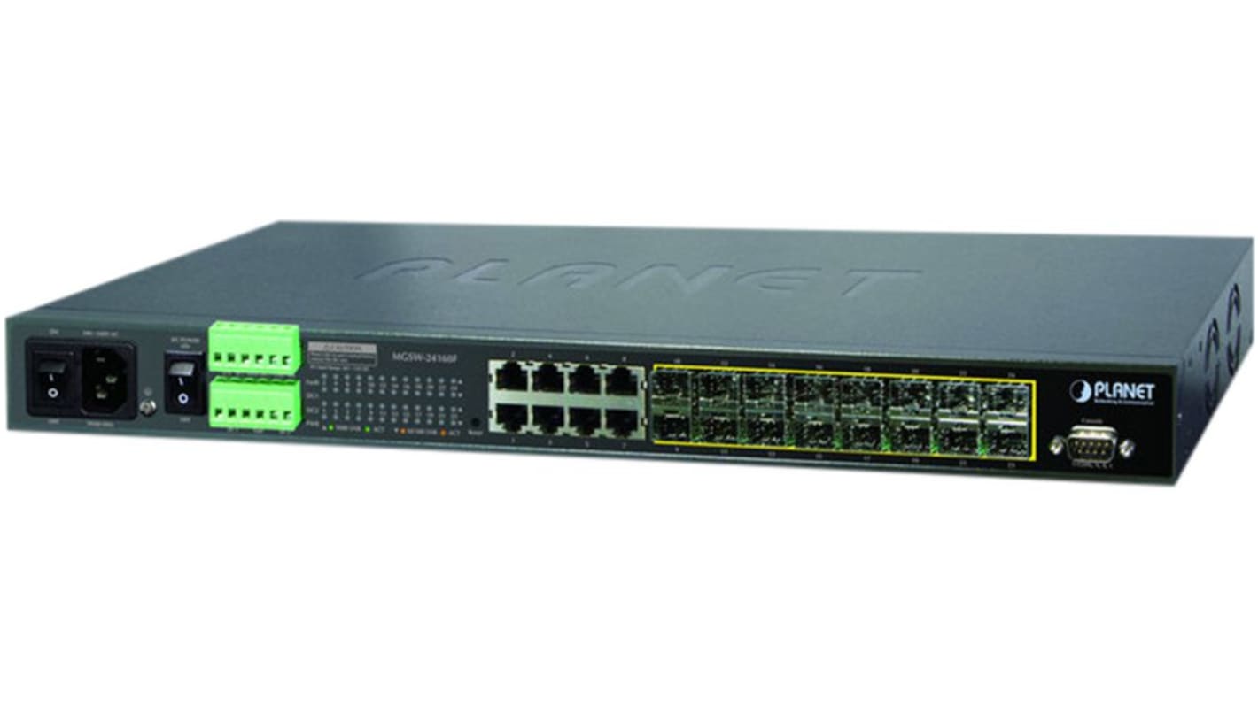 Switch Ethernet Planet-Wattohm MGSW-24160F, 24 ports