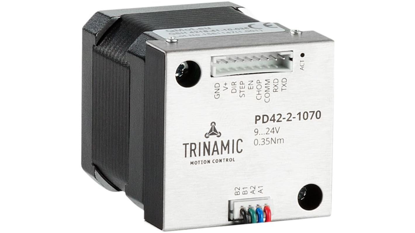 Motore passo passo Ibrido Trinamic, coppia 360Nmm, ang. 1.8°, 28 V