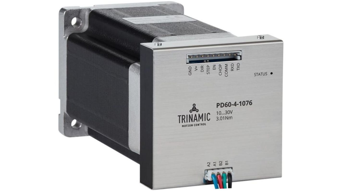 Motore passo passo Ibrido Trinamic, coppia 3.1Nm, ang. 1.8°, 30 V