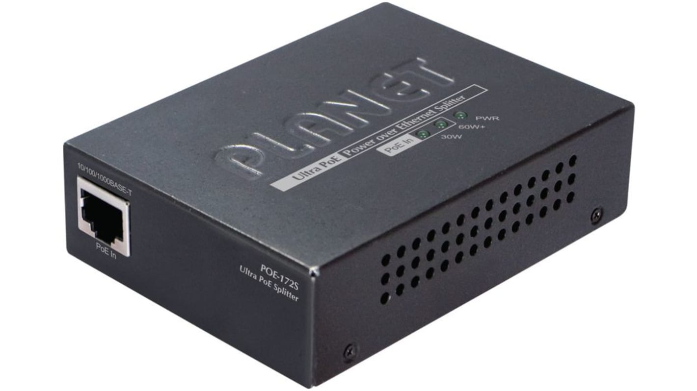 Planet-Wattohm PoE-Splitter 52 → 56V Input, 5/3.15/2.5A 1 Port 75W