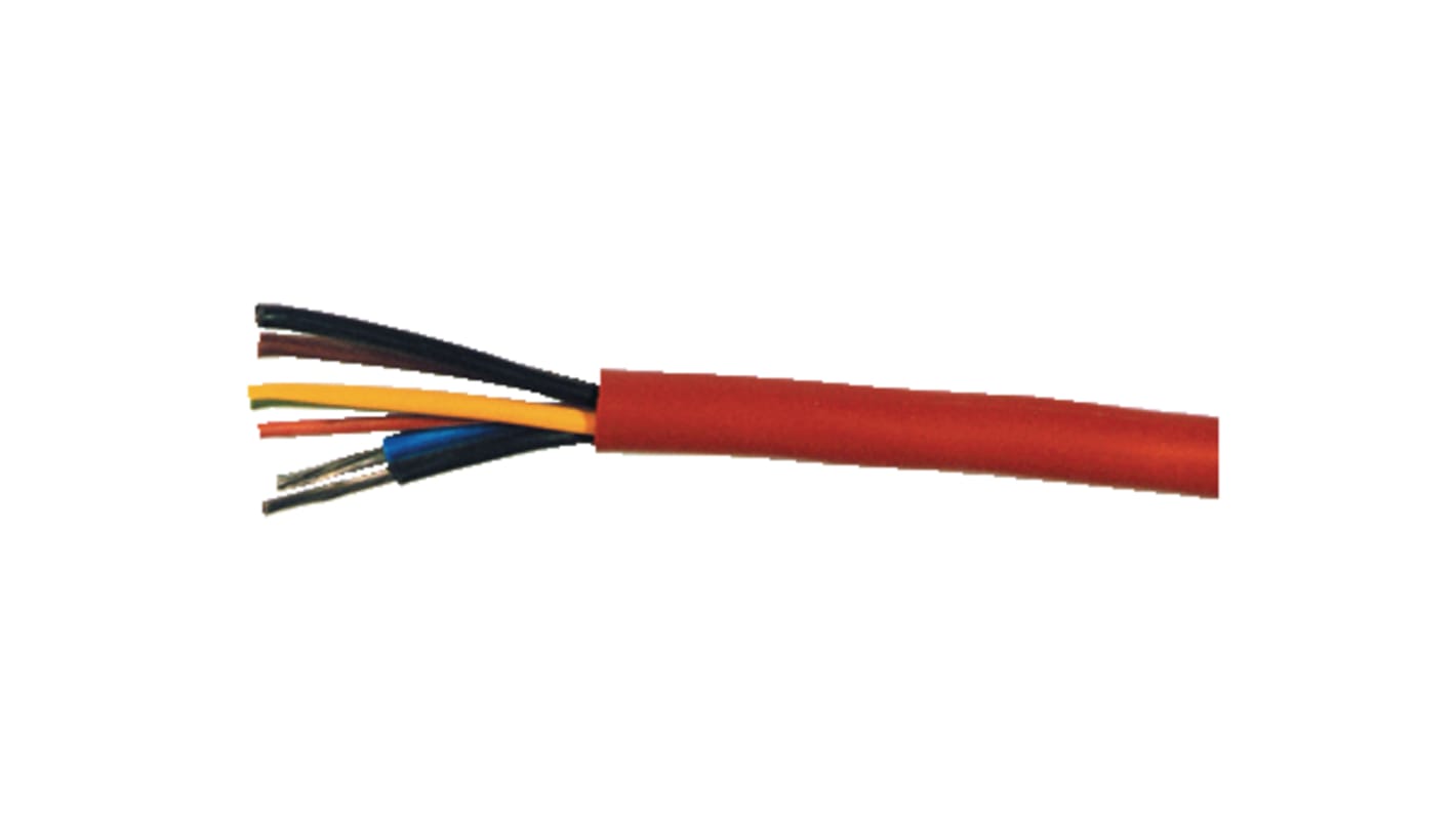 Cavo a coppia intrecciata Kabeltronik Rosso, 18 AWG, Rete