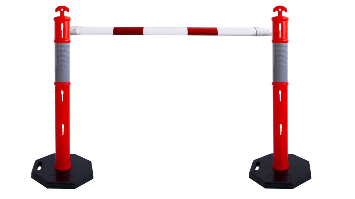 RS PRO Red/White Polypropylene Safety Barrier