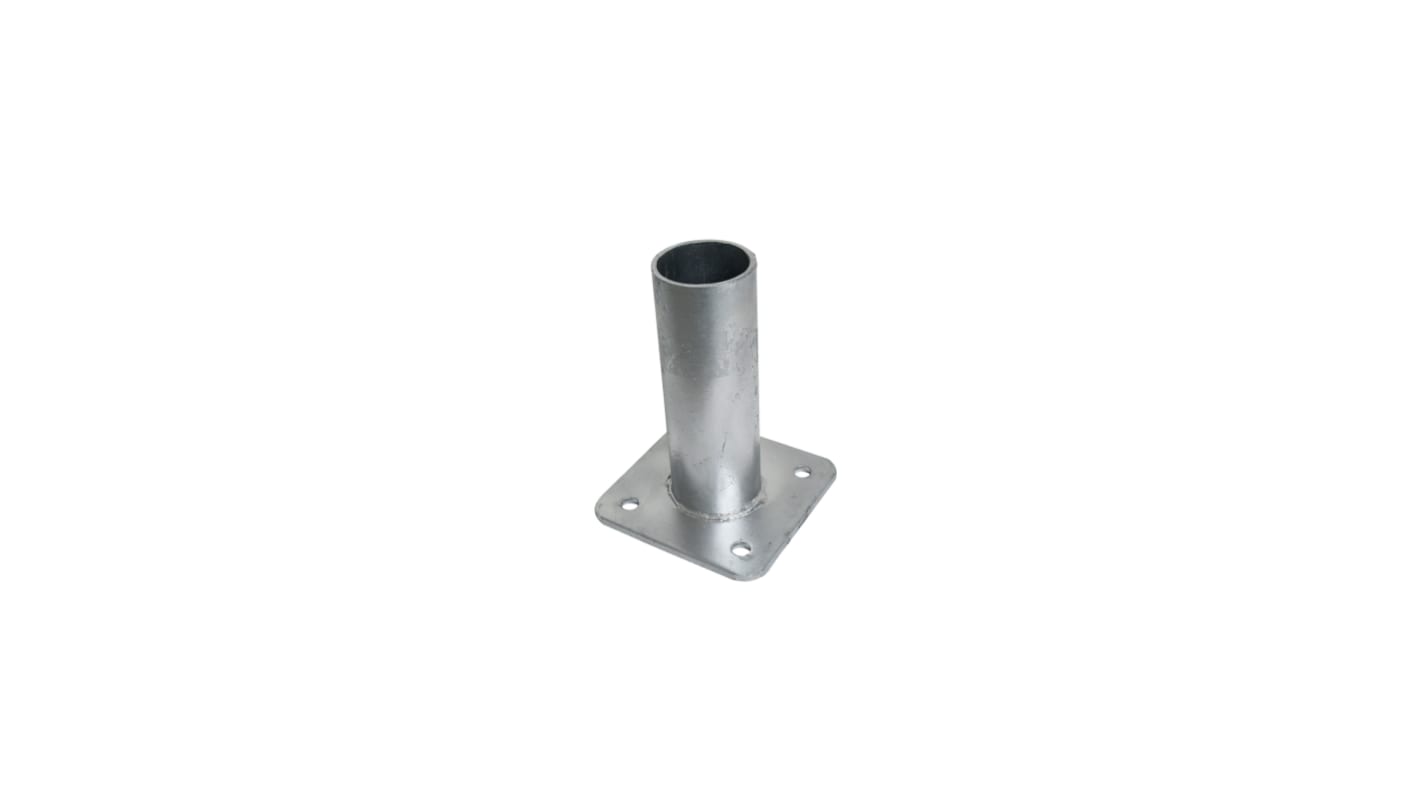 RS PRO Grey Galvanised Steel Barrier Base