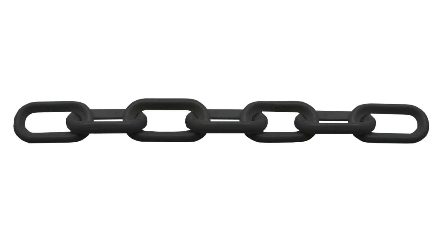 RS PRO Black Polypropylene Chain Barrier