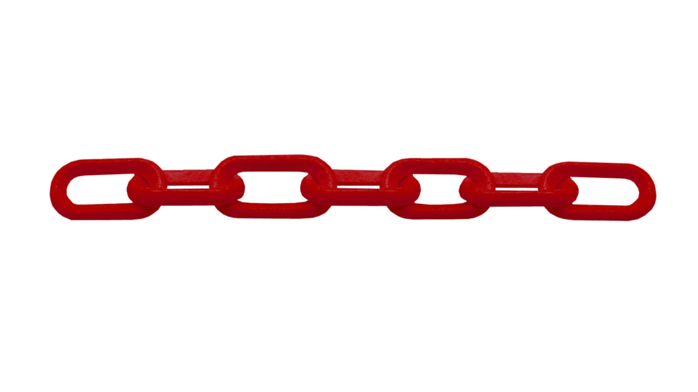 RS PRO Red Polypropylene Chain Barrier