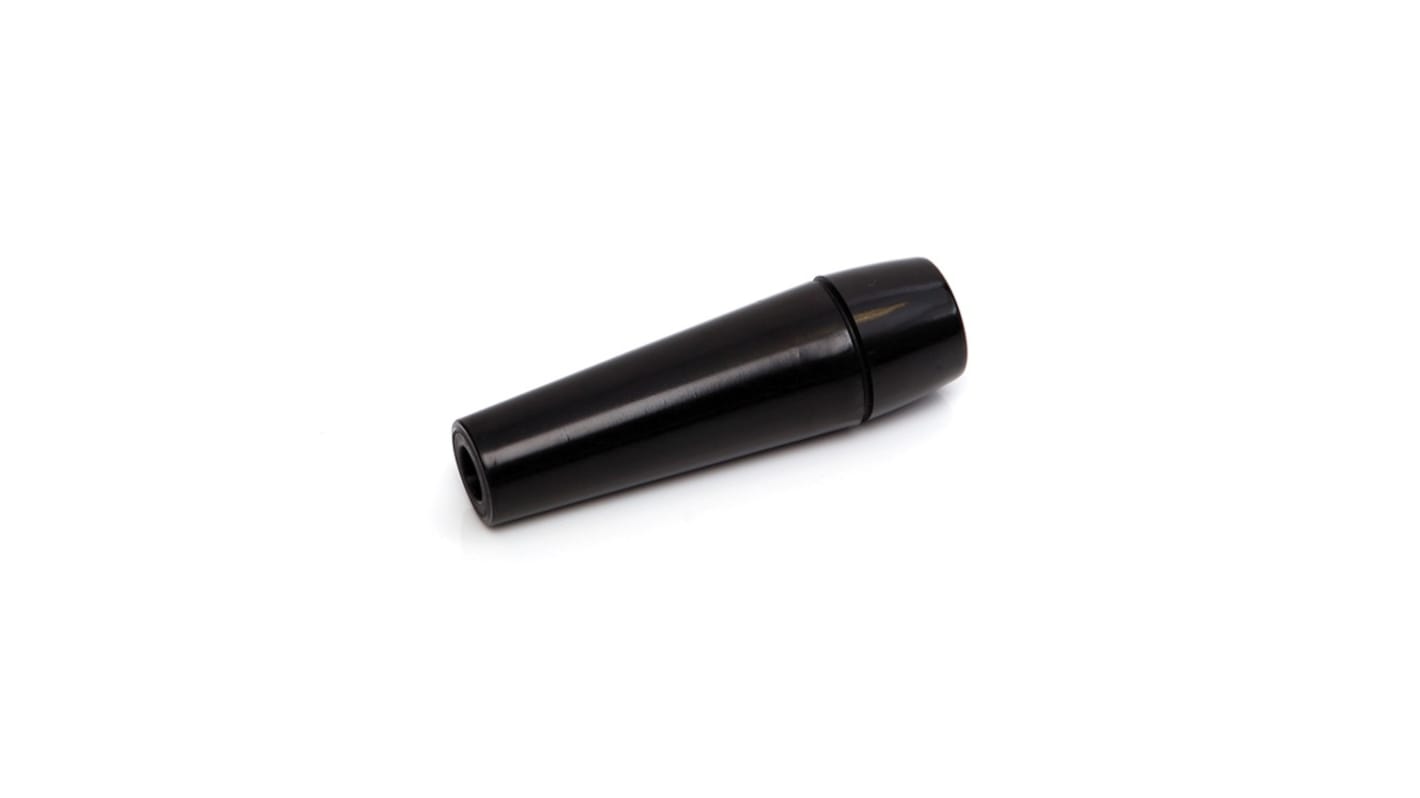 RS PRO Gloss Black Thermoplastic Cabinet Handle 18 mm Height, 40mm Length