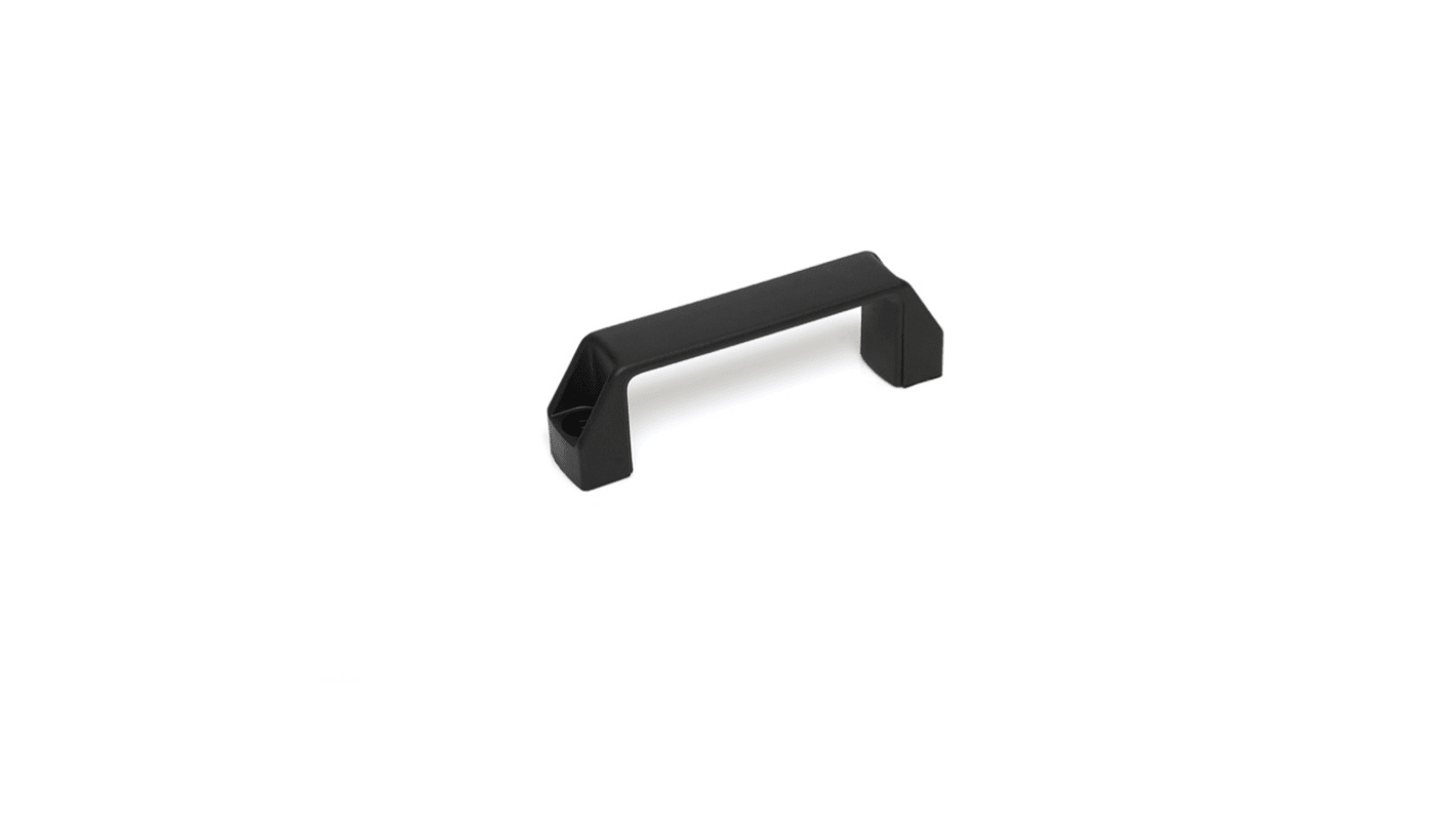 Tirador de armario RS PRO de Nylon reforzado con fibra de vidrio Negro, 134mm x 41 mm x 26mm