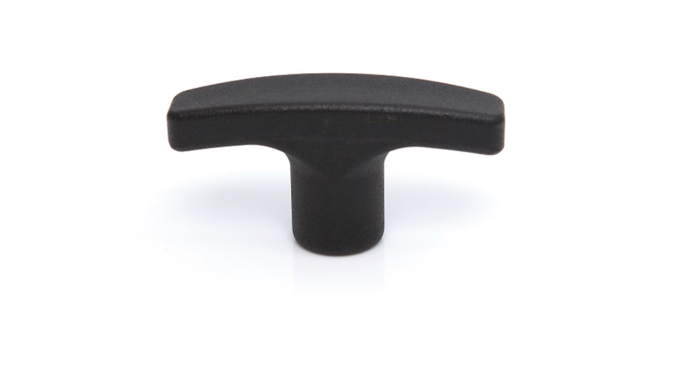 Maniglia per armadietto Nero in Termoplastico RS PRO, effetto Opaco, 50mm x 16 mm x 16mm