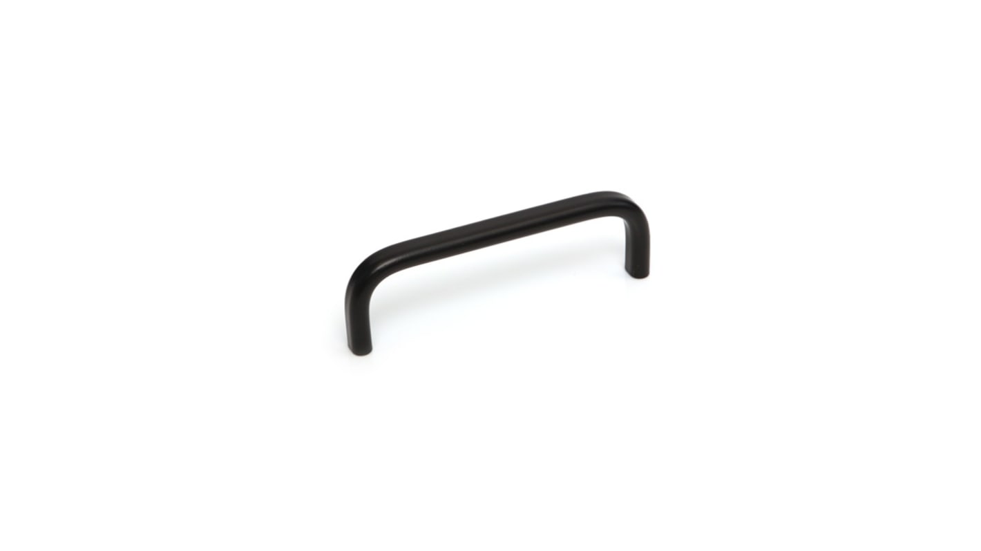 RS PRO Matt Black Aluminium Cabinet Handle 40 mm Height, 12mm Width, 55mm Length