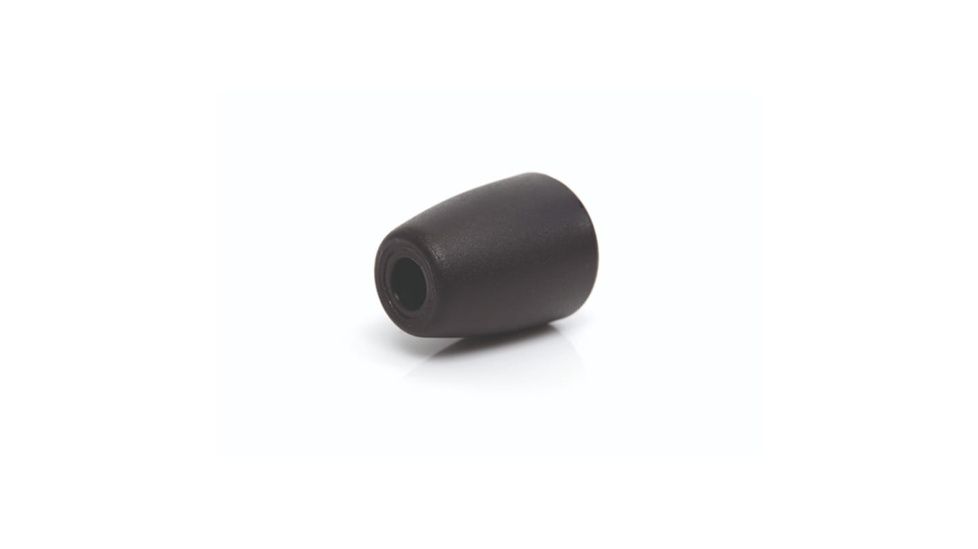 RS PRO Black Thermoplastic Taper Clamping Knob, 10, Bore