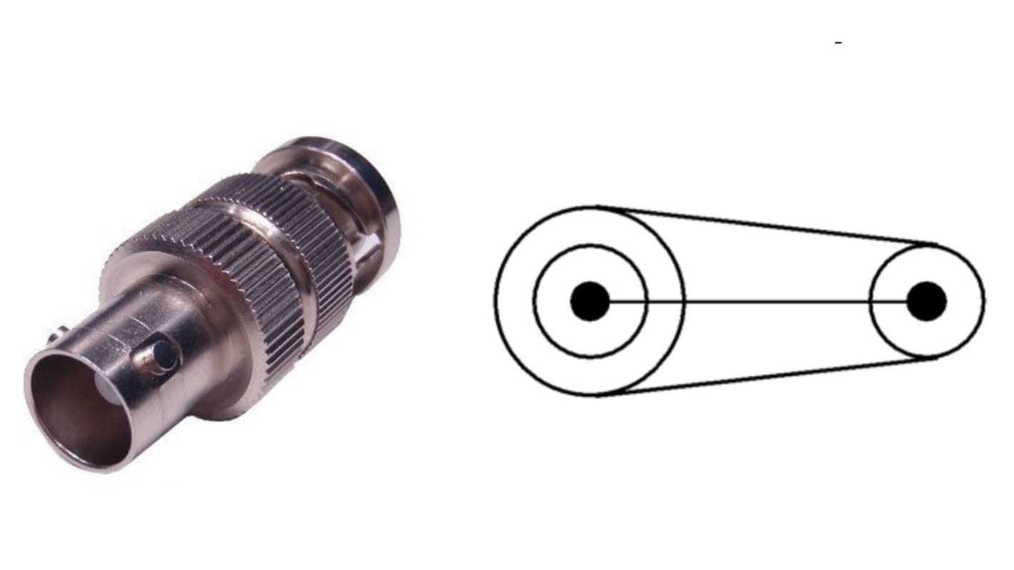 Conector coaxial Keysight Technologies N1254A-105, Hembra a Macho, Recto