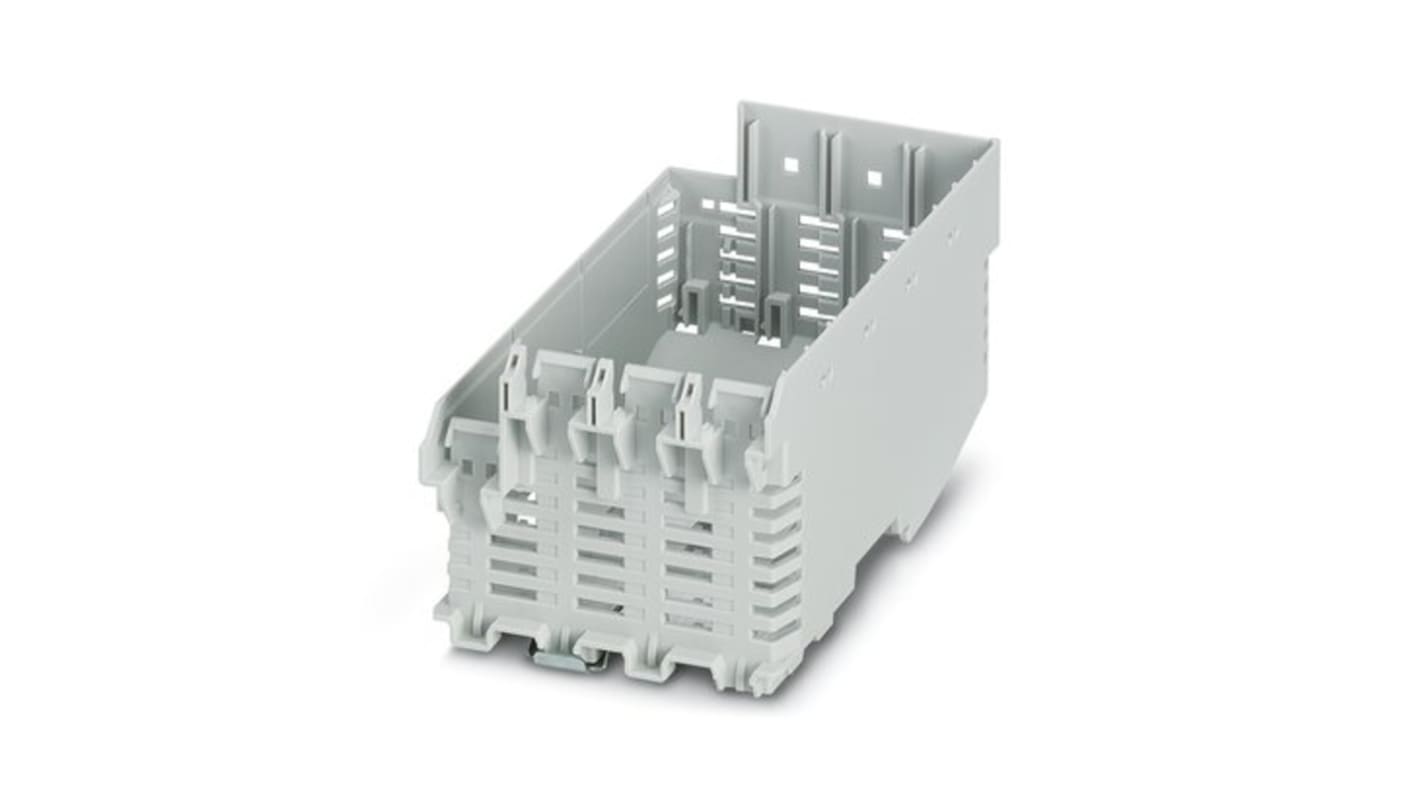 Phoenix Contact Lower Housing Part with Metal Foot Catch Enclosure Type ME Series , 75.87 x 120.6 x 64.3mm, Polyamide