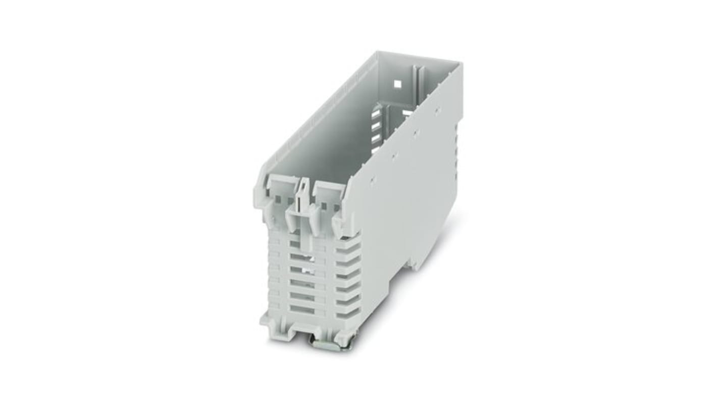 Phoenix Contact Lower Housing Part with Metal Foot Catch Enclosure Type ME Series , 37.89 x 120.6 x 64.3mm, Polyamide