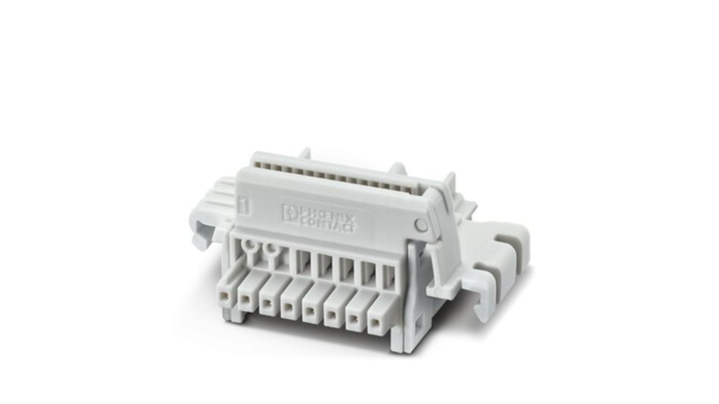 Phoenix Contact TBUS8 Series DIN Rail Bus Connectors for Use with ICS Modular Electronics Housings, 6A