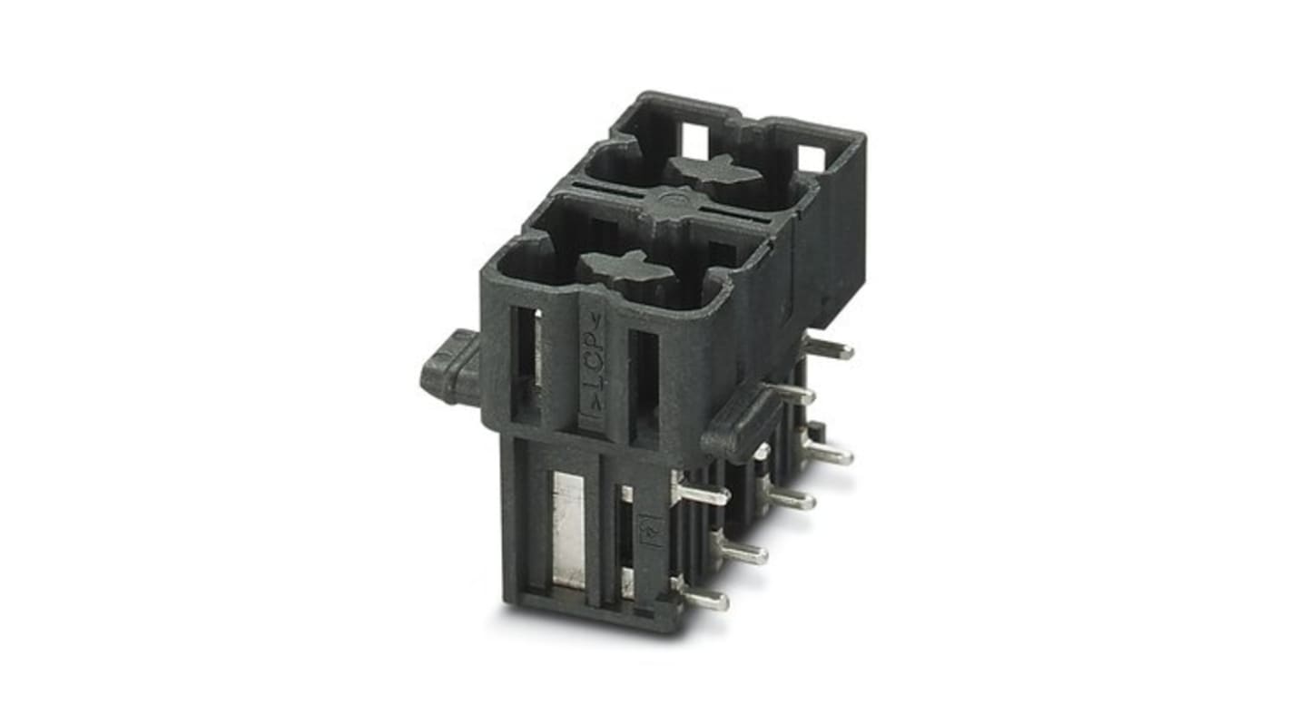 Phoenix Contact HSCH Series Through Hole PCB Header, 8 Contact(s), 5mm Pitch, 2 Row(s), Shrouded