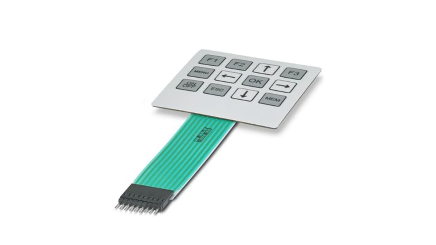 2203566 | Phoenix Contact 12 Key Polyester Membrane Keypad | RS