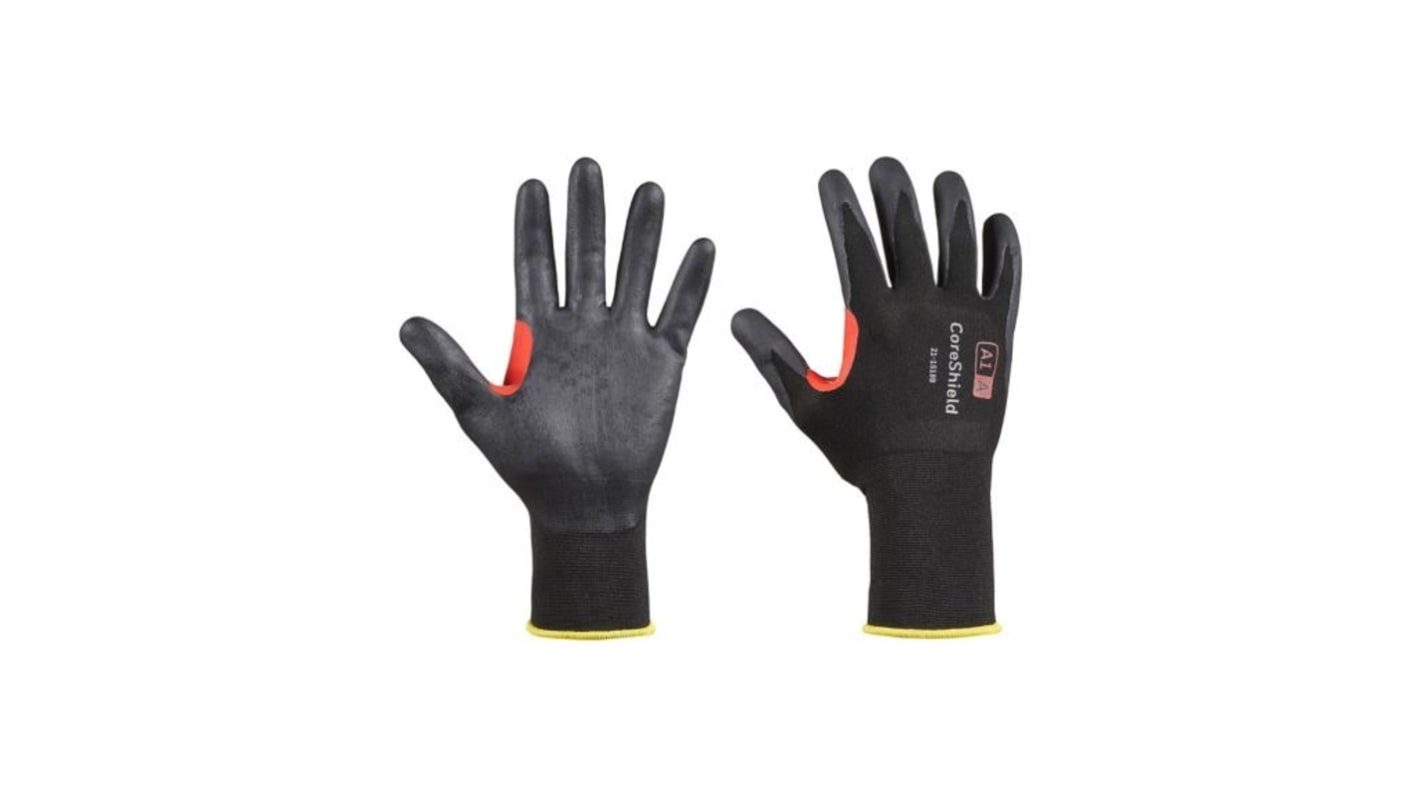 Honeywell Safety CoreShield Black Micro-Foam Nitrile Cut Resistant Work Gloves, Size 11, XXL, Nitrile Coating
