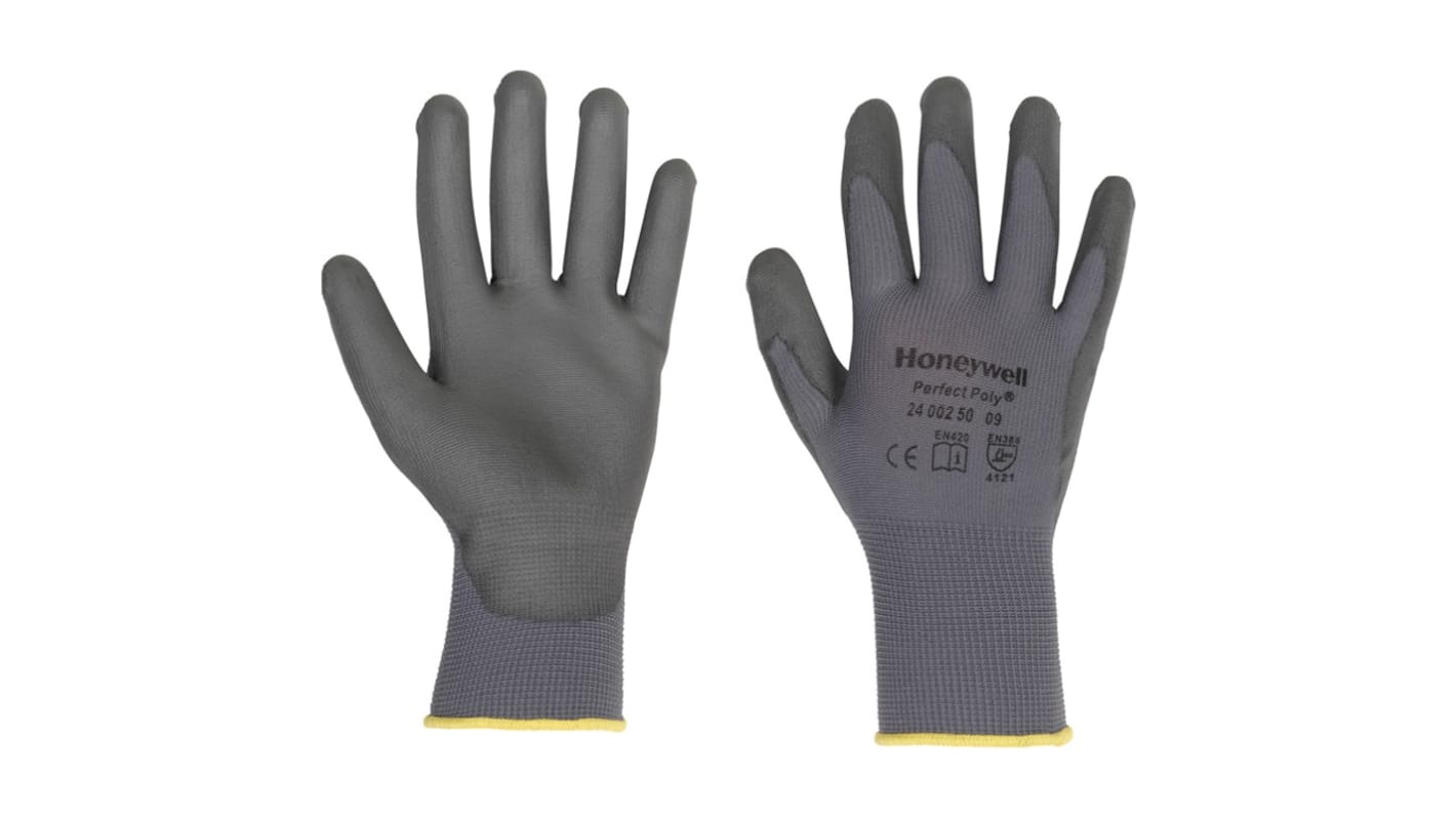 2400250-08 | Honeywell Safety Grey Polyamide Work Gloves, Size 8 ...