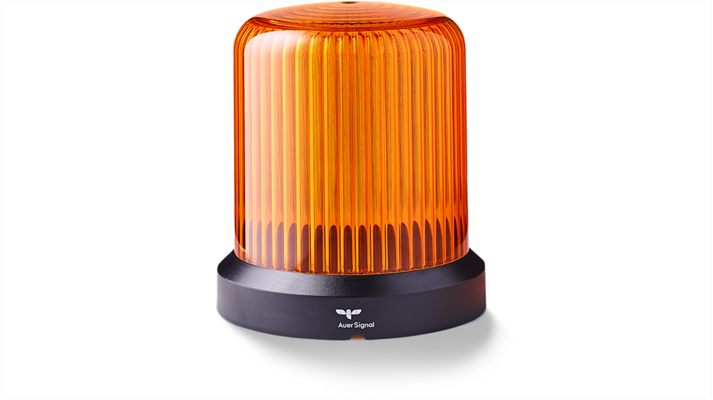 AUER Signal RDMUP Series Amber Flashing, Pulsating, Rotating, Steady, Strobe Beacon, 24 V ac/dc, Conduit Mounting, LED