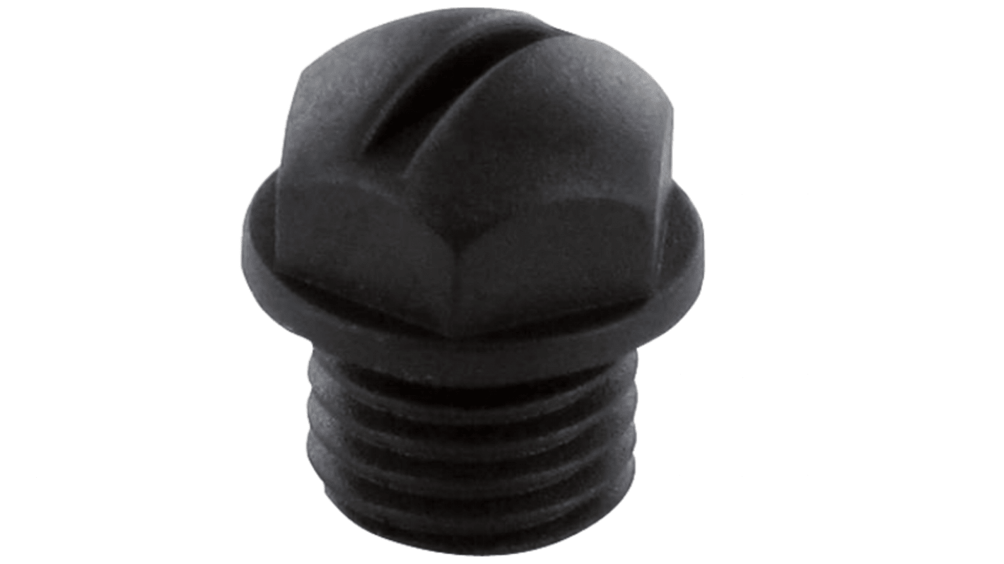 Murrelektronik Limited 3858628 Female Circular Connector Seal, Shell Size M8 x 1mm, with Black Finish, Plastic