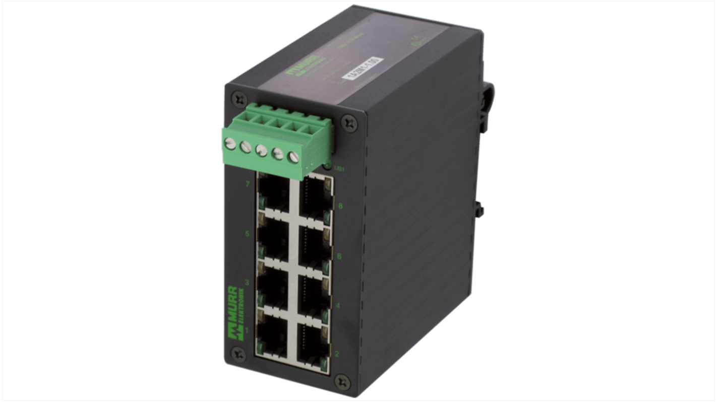 Murrelektronik Limited TREE 8TX, Unmanaged 8 Port Network Switch