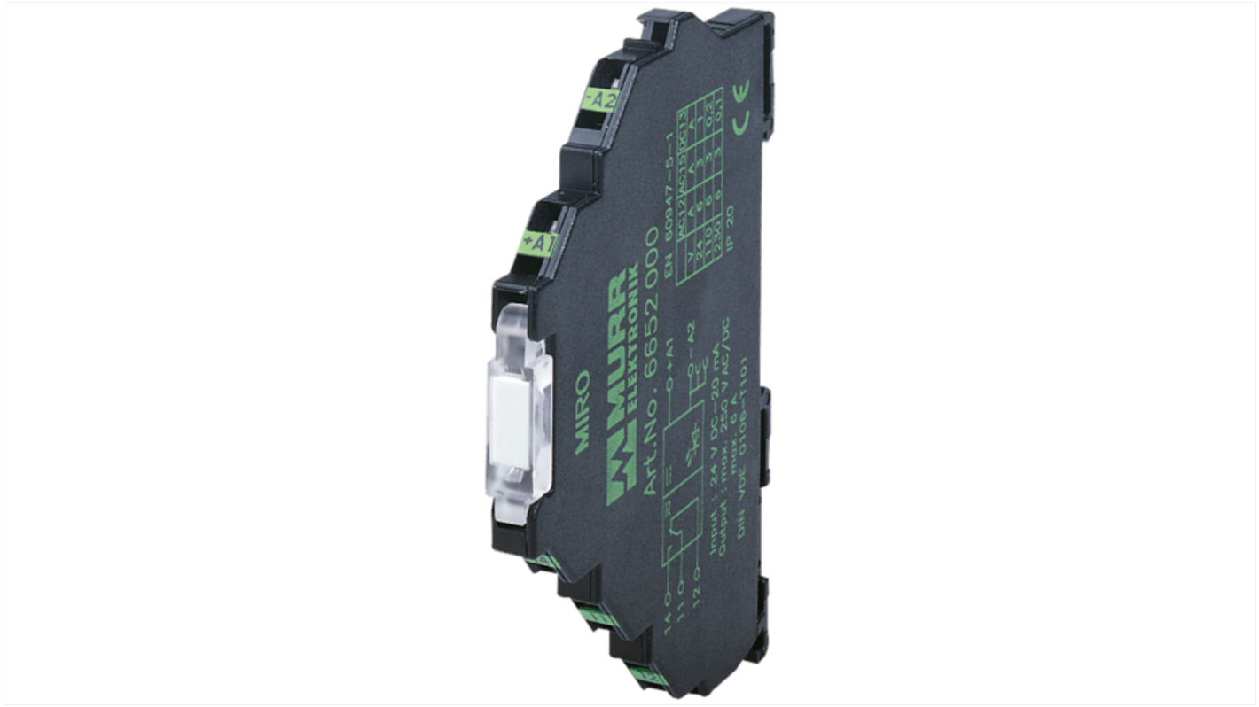 Murrelektronik Limited MIRO TR Series Solid State Interface Relay, 48 Vdc Control, 0.5 A Load, DIN Rail Mount