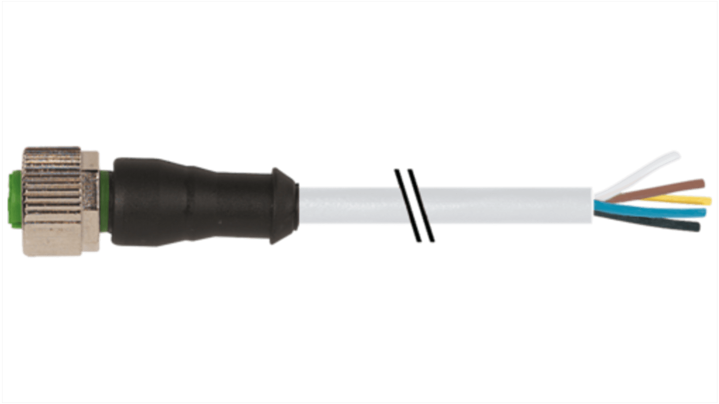 Murrelektronik Limited Straight Female 5 way M12 to Sensor Actuator Cable, 5m