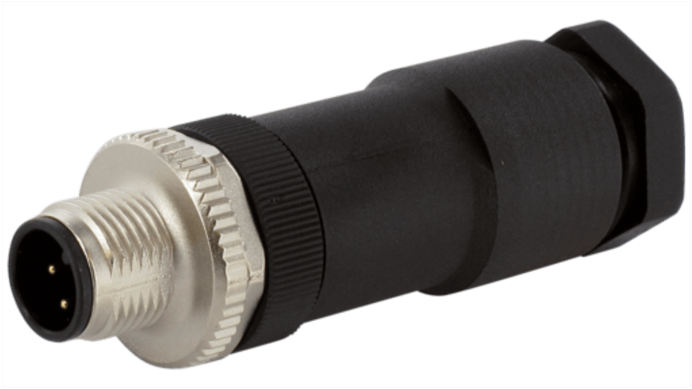 Murrelektronik Industrial Circular Connectors, 4 Contacts, Screw Mount, M12 Connector, Socket, Male, IP67, 7000 Series