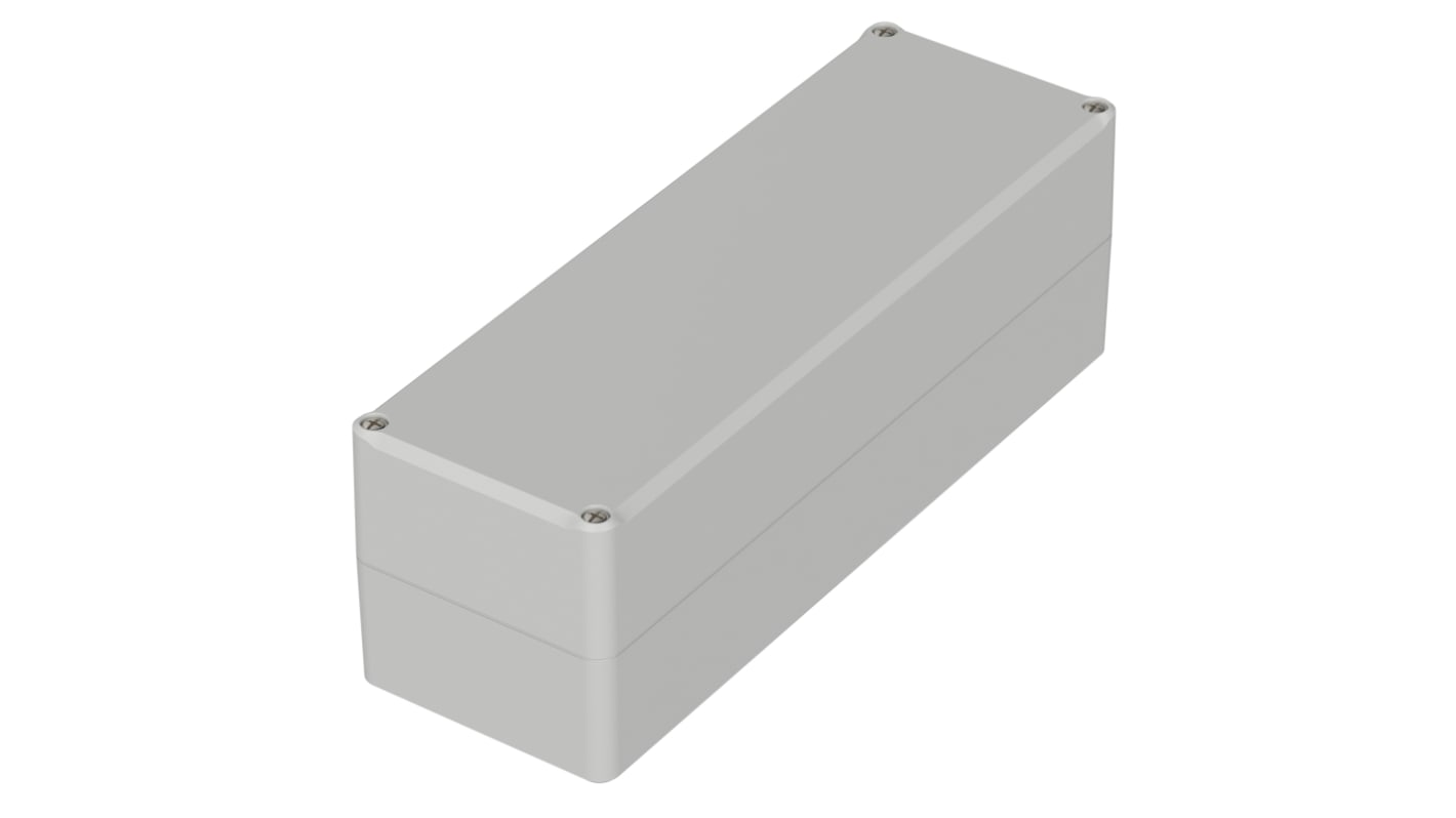 Bopla Euromas II Series Light Grey Polycarbonate General Purpose Enclosure, IP65, Light Grey Lid, 240 x 80 x 80mm