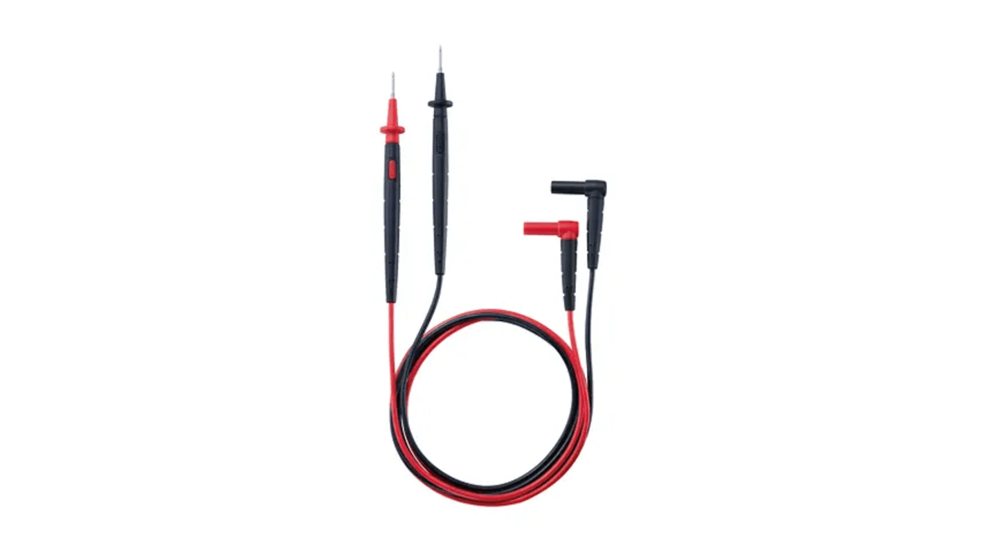 Cables de prueba Testo de color Negro, Rojo, 1kV, 1225mm