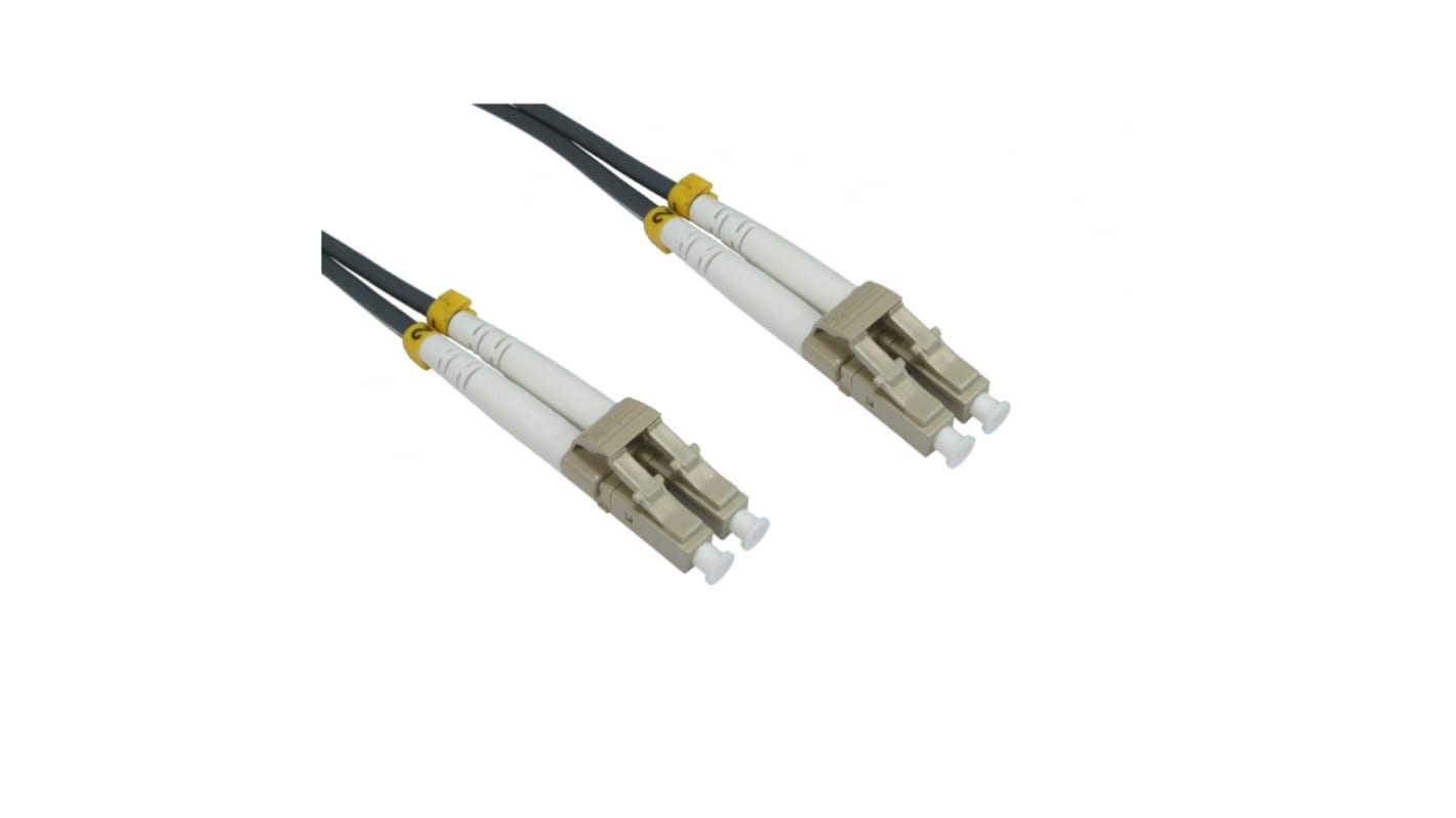 Cable de fibra óptica RS PRO OM1 de 2 núcleos, con A: LC, con B: LC, long. 500mm, funda de , funda libre de halógenos y