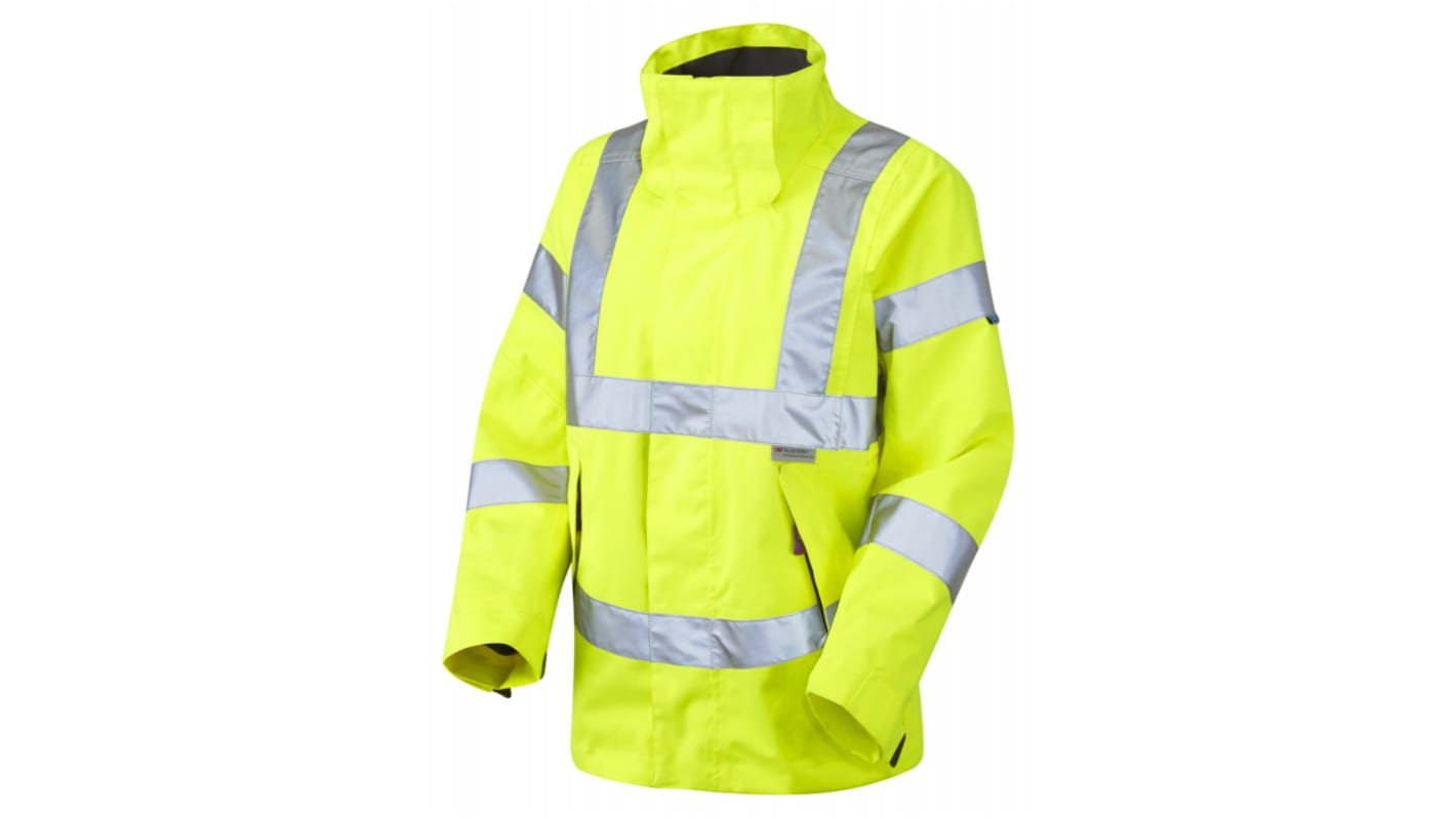 Leo Workwear JL04-Y-LEO Yellow Women Hi Vis Jacket, XXXL