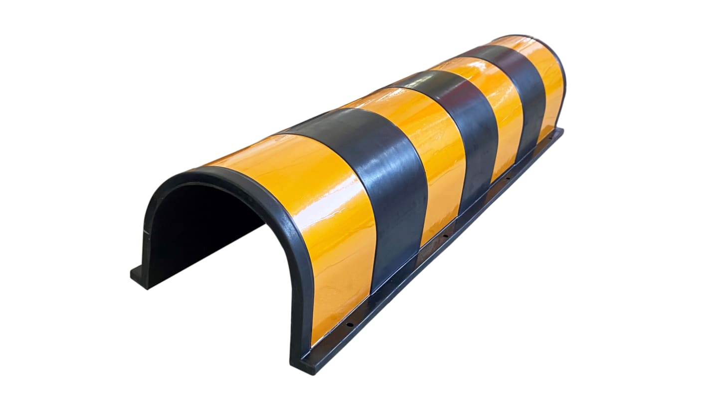 High Visibility Rubber Speed Bump, 200mm x 800 mm x 150 mm