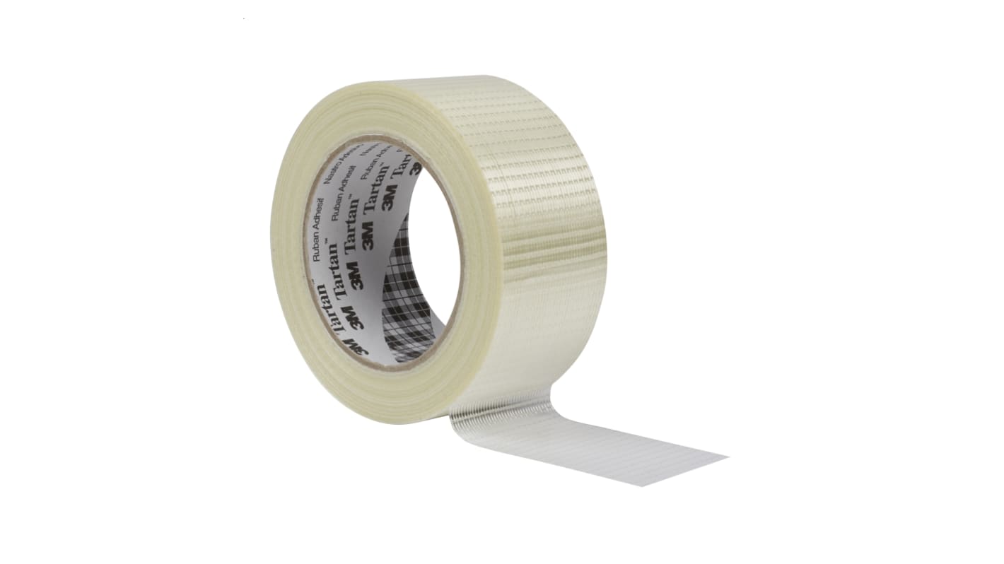 3M 8954 Paketband, Polypropylen, Klar, Stärke 0.125mm, 75mm x 50m mit Aufdruck: "None"