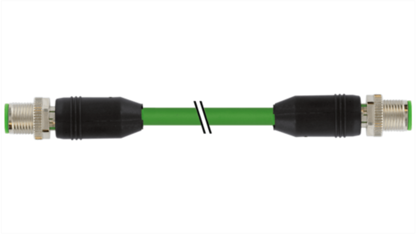Cable de conexión Murrelektronik Limited, con. A M12 Macho, 4 polos, con. B M12 Macho, 4 polos, long. 500mm