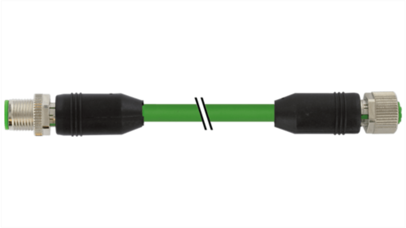 Murrelektronik Limited Straight Male 6 way M12 to Straight Female 6 way M12 Sensor Actuator Cable, 5m