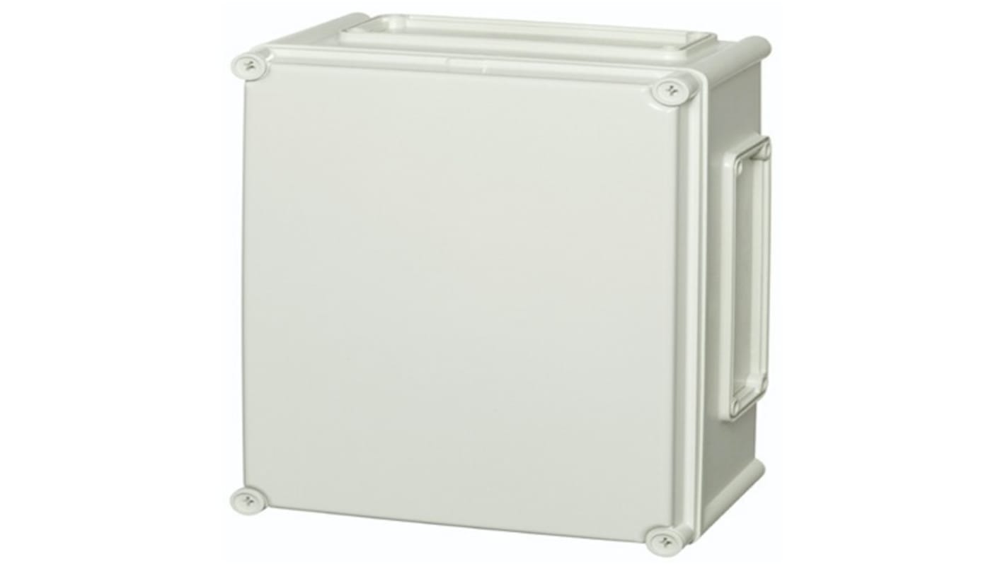 Fibox EKPL Series Grey Polycarbonate General Purpose Enclosure, IP66, IP67, IK08, Flanged, Grey Lid, 380 x 280 x 180mm