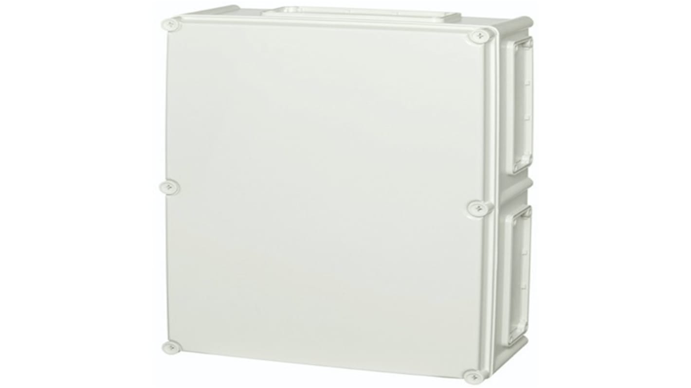 Fibox EKUN Series Grey Polycarbonate General Purpose Enclosure, IP66, IP67, IK08, Flanged, Grey Lid, 560 x 380 x 180mm