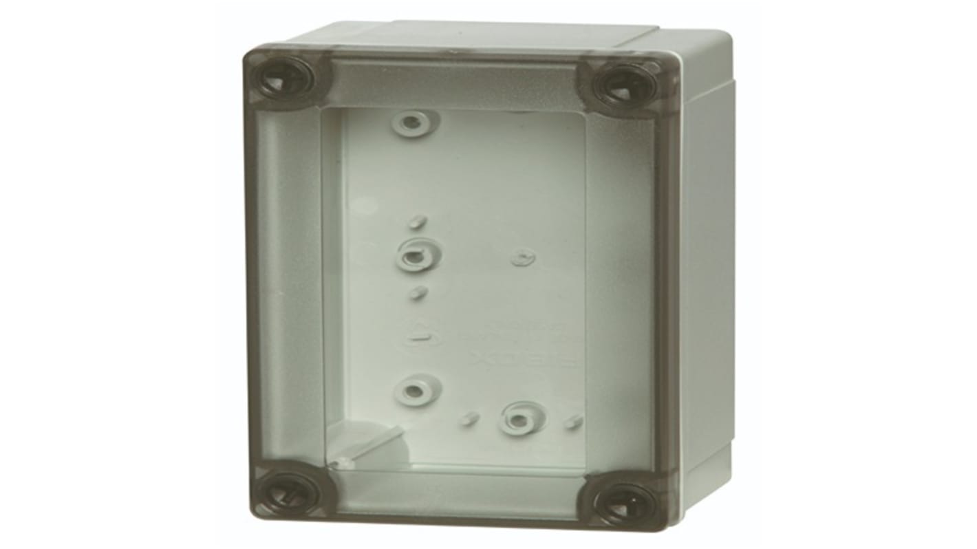 Fibox 汎用ボックス, ポリカーボネイト, 高さ：130 mm, 奥行き：75 mm PC 100/75 HT enclosure