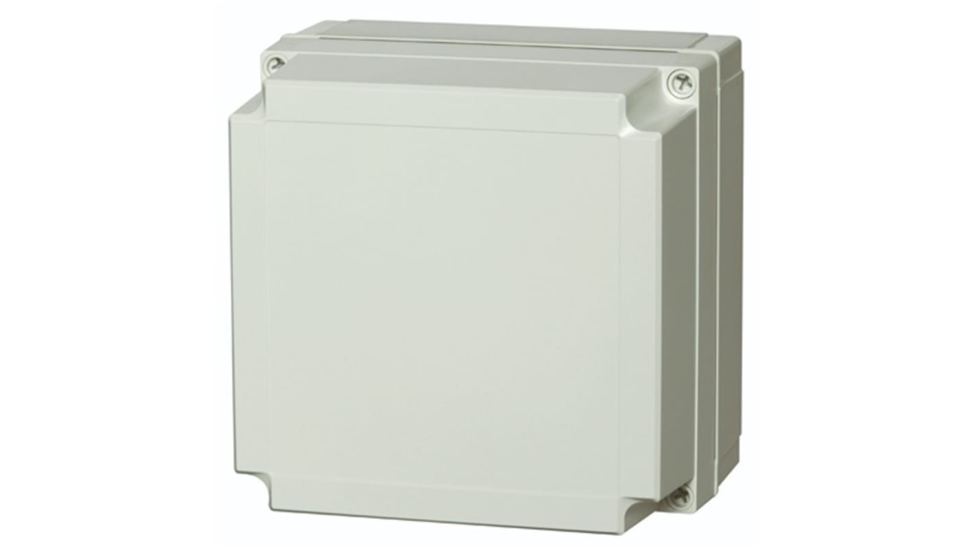 Fibox PC Series Grey Polycarbonate General Purpose Enclosure, IP66, IP67, IK08, Grey Lid, 180 x 180 x 125mm