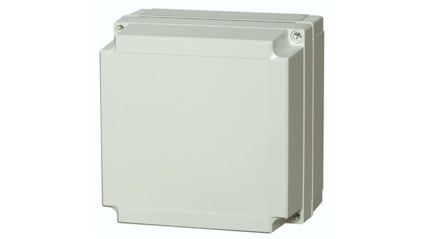 Fibox PC Series Grey Polycarbonate General Purpose Enclosure, IP66, IP67, IK08, Transparent Lid, 180 x 180 x 150mm