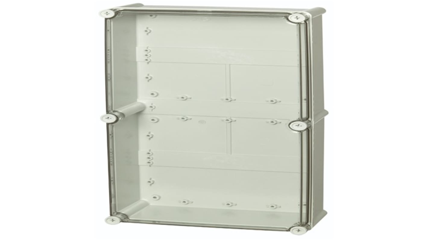 Fibox PC Series Grey Polycarbonate General Purpose Enclosure, IP65, IK08, Transparent Lid, 560 x 280 x 130mm