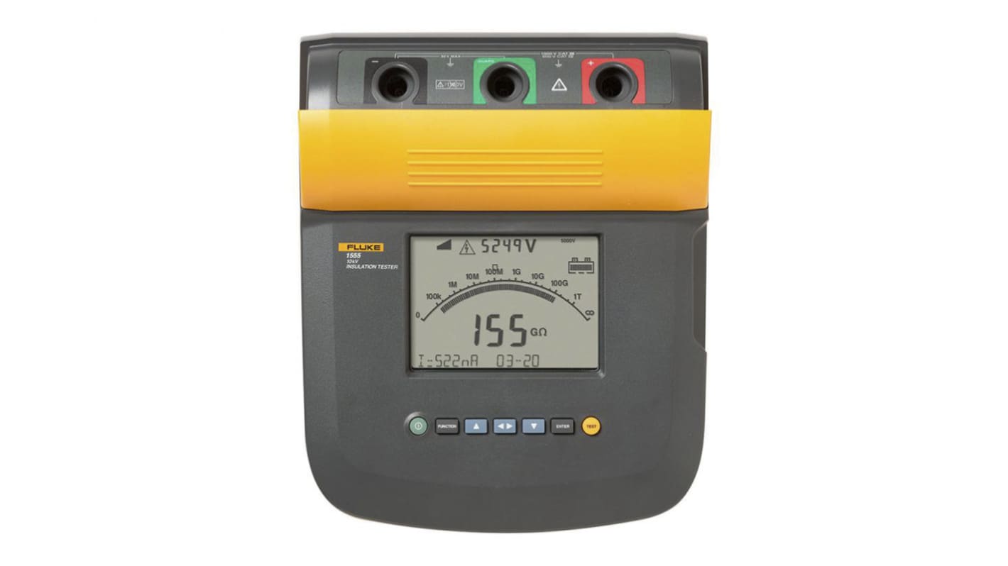 Fluke 1555 FC Isolationsprüfgerät, 1 nA → 2mA, 10000V / 2TΩ Isolationstester, DKD/DAkkS-kalibriert