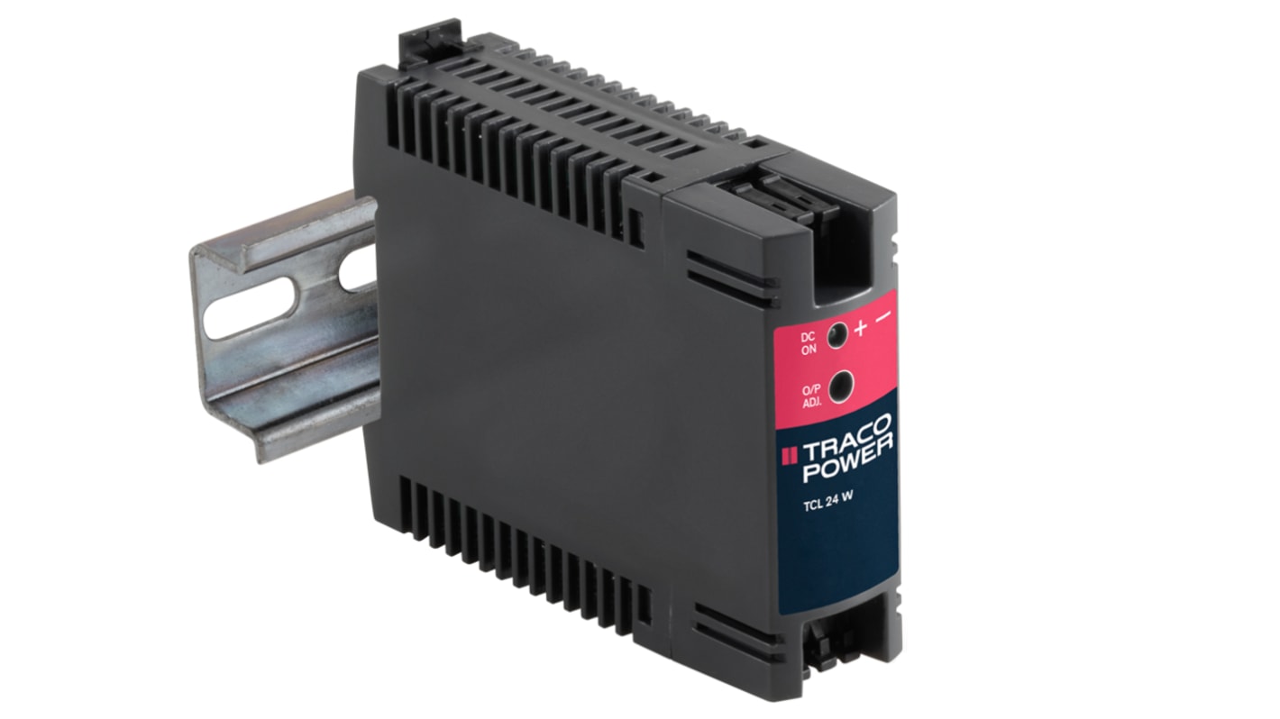 TRACOPOWER TCL DIN Rail Power Supply, 85 → 264V ac ac Input, 24V dc dc Output, 1A Output, 24W